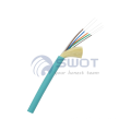 Wanbao indoor aramid yarn frp strength 4 core fiber optic cable gjfjv